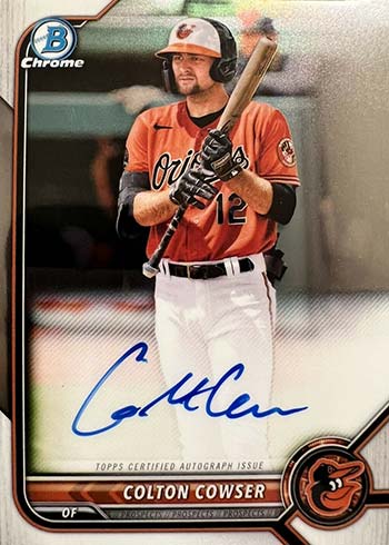 2022 Bowman Chrome Autographs Colton Cowser