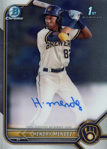 2021 Bowman Chrome Autographs Hendry Mendez