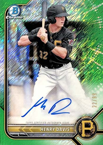 Jack Suwinski Signed 2022 Bowman Chrome Prospects Refractors