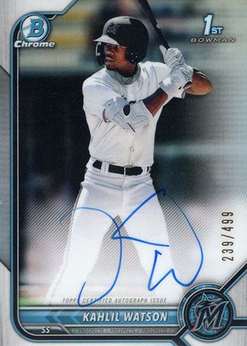 2022 Bowman Chrome Autographs Guide, Prospect Breakdown, Gallery