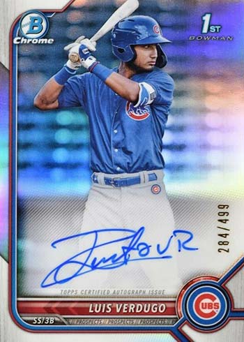 2022 Bowman Chrome Autographs Guide, Prospect Breakdown, Gallery