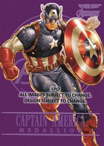 2022 Fleer Ultra Avengers Medallions Captain America