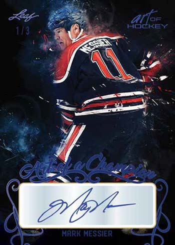 2022 Leaf Art of Hockey Art of a Champion Mark Messier