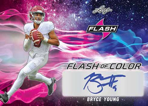 2022 Leaf Flash Football Flash of Color