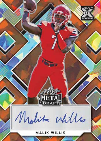 2022 Leaf Metal Draft Football Cards Checklist