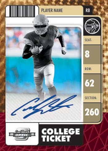 2021 Panini Chronicles Draft Picks Football Contenders Optic Autograph