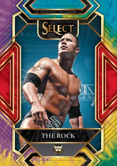 2022 Panini Select WWE Tie-Dye Prizms The Rock