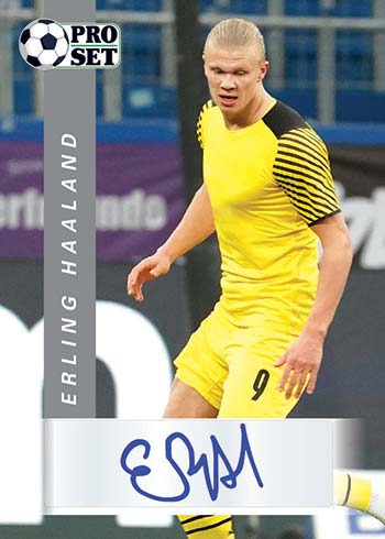 2022 Pro Set Soccer Erling Haaland Autograph
