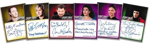 2022 Rittenhouse Star Trek: The Next Generation Archives and Inscriptions Inscription Autographs
