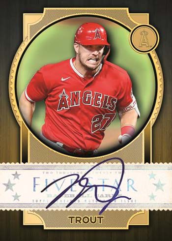 2022 Topps Five Star Baseball Five Star Autographs Gold Mike Trout