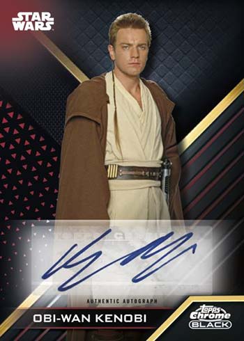 2022 Topps Chrome Black Star Wars Autograph Red Refractor