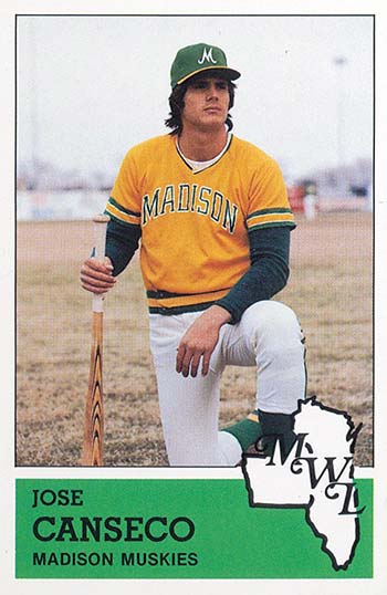 1987 Topps Jose Canseco All-Star Rookie Cup Oakland Athletics #620