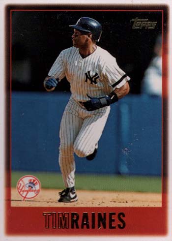 Tim Raines - Yankees #391 Score 1997 Baseball Trading Card