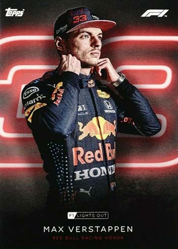Max Verstappen Cards - 2021 Topps Lights Out Formula 1