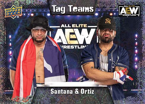 2022 Upper Deck AEW Pyro Tag Teams Santana and Ortiz