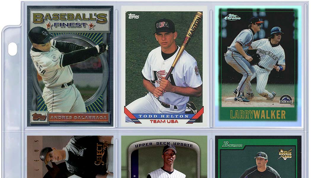 Foglio Di 12 Adesivi Dei Colorado Rockies – Decalcomanie Team ProMark – Nuovo