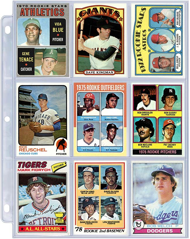 Lot - 1970 Topps #21 Oakland Athletics Rookie Stars Vida Blue