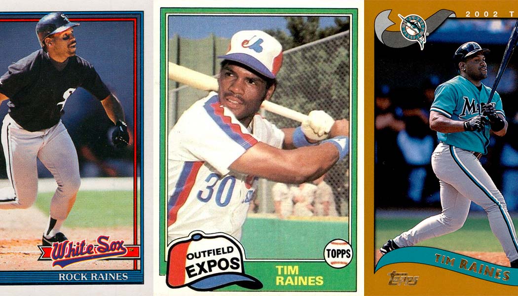 Tim Rock Raines 9 Card Lot. HOF Chicago White Sox Expos Combined Shipping  AL24