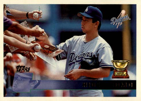 Mavin  MIKE PIAZZA, ERIC KARROS, RAUL MONDESI, HIDEO NOMO 1996 PINNACLE  CARD #132 D6202