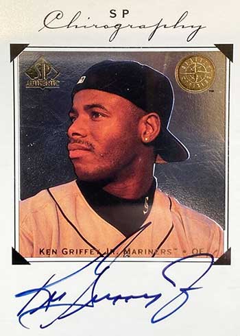 Ken Griffey Jr 2003 Upper Deck Play Ball Autograph Jersey Card #PB