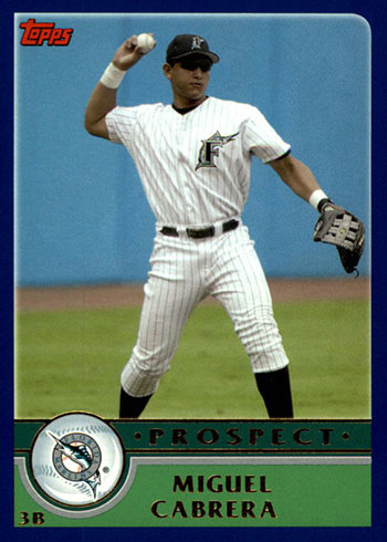 2004 Topps Baseball Miguel Cabrera Jersey Card JRSY #MC MARLINS