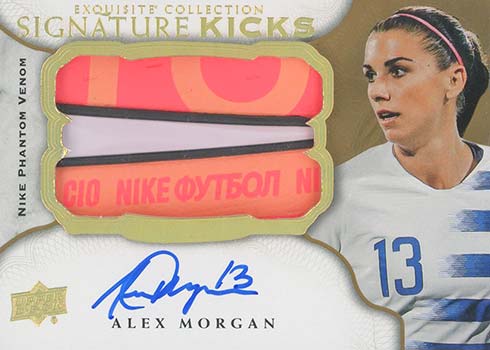 Alex Morgan Cards - 2020 Exquisite Collection Signature Kicks