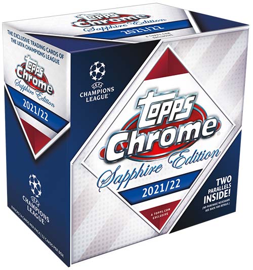 2021-22 Topps Chrome Sapphire UEFA Champions League Hobby Box