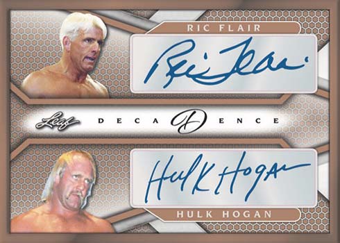 2022 Leaf Decadence Dual Autographs Ric Flair Hulk Hogan