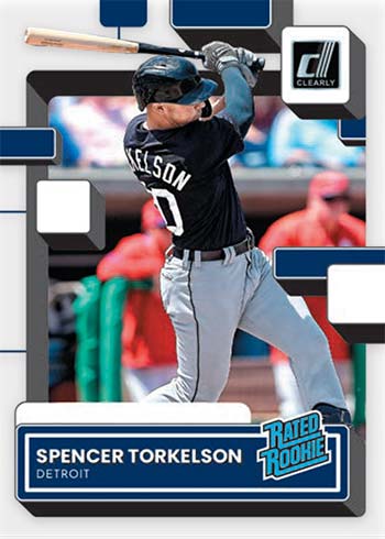 2022 Panini Chronicles Baseball Clearly Donruss Rated Rookie Spencer Torkelson