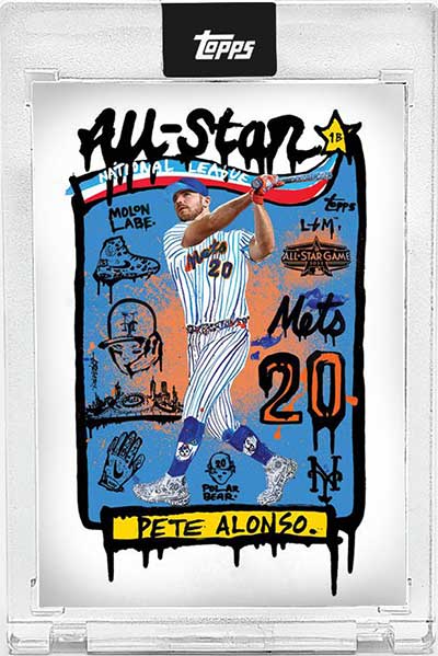 2022 Topps MLB All-Star Art Collection Pete Alonso by Gregory Siff