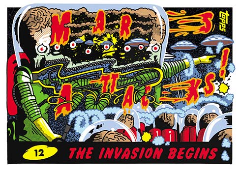 2022 Topps x Ermsy Entertainment Blend 12 The Invasion Begins Mars Attacks