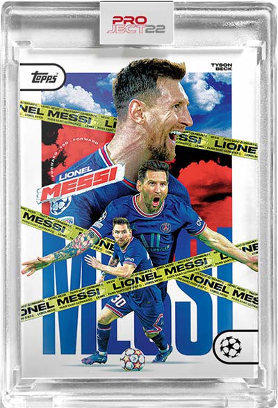 Topps Project 22 Lionel Messi by Tyson Beck