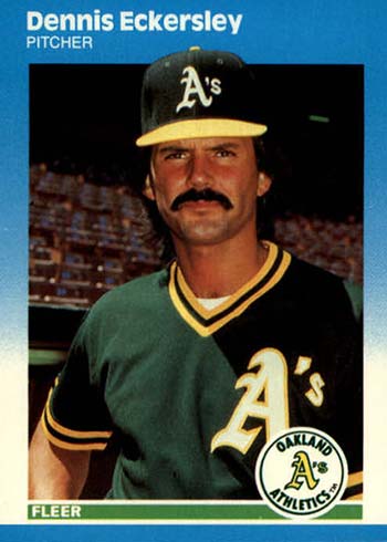 DENNIS ECKERSLEY Signed 1979 TOPPS Card #40 Beckett Authenticated
