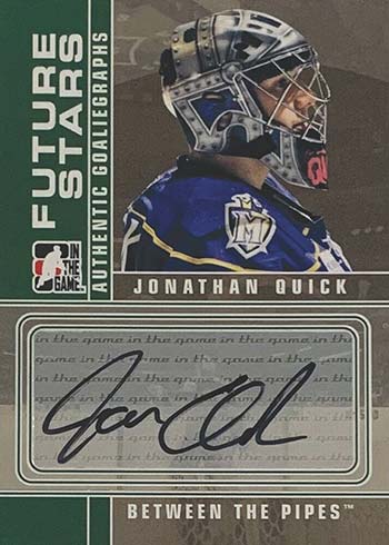  (CI) Jonathan Quick Hockey Card 2011-12 Between The Pipes 10th  Anniversary 12 Jonathan Quick : Collectibles & Fine Art