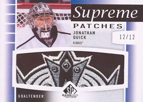 Jonathan Quick 2015-16 Upper Deck Game Jersey Card (Los Angeles