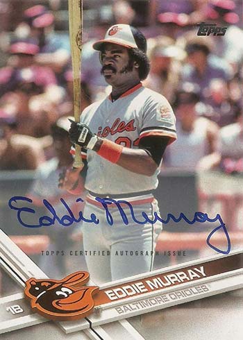 Autographed Baltimore Orioles Eddie Murray 2021 Topps Diamond Icons Red Ink  #RI-EM #18/25 Card