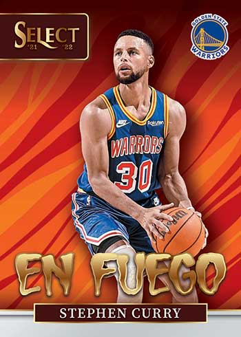 2021-22 Panini Select Basketball En Fuego Stephen Curry