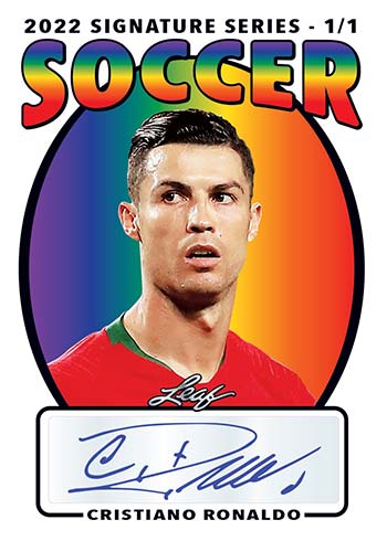 2022 Leaf Signature Series Soccer Cristiano Ronaldo