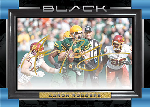 2022 Panini Black Football Impact Ink Aaron Rodgers