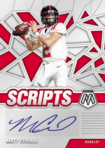 2022 Panini Mosaic Draft Picks Collegiate Football Checklist, Box Info