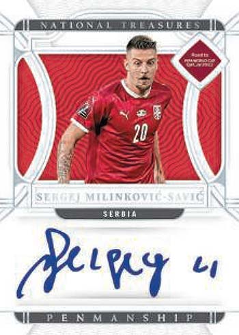 2022 Panini National Treasures Road to World Cup Checklist