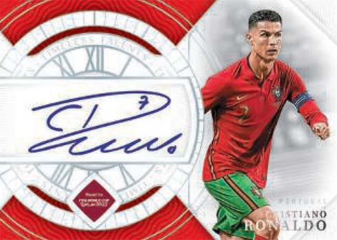 2022 Panini National Treasures FIFA Road to World Cup Timeless Talents Signatures Cristiano Ronaldo