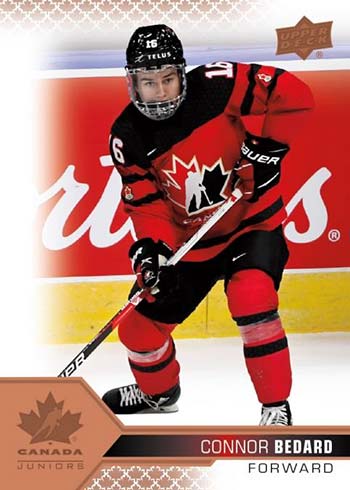 Connor Bedard 2022 Upper Deck Team Canada Juniors Men's U-20 #2 Price Guide  - Sports Card Investor