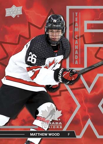 2022 Upper Deck Team Canada Juniors Hockey Team Canada FX Matthew Wood