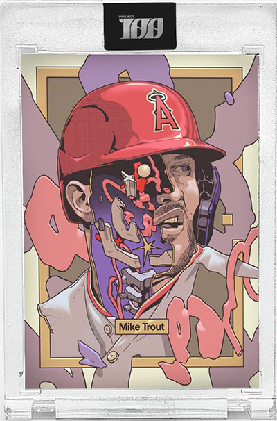 Topps Project100 Mike Trout by Smithe