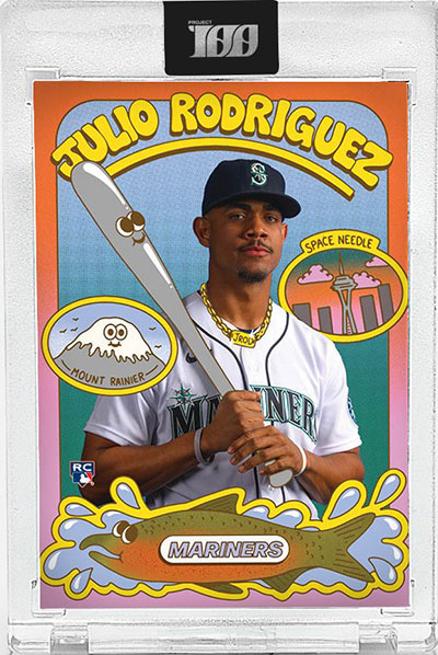 Topps Project100 Julio Rodriguez by Lauren Martin