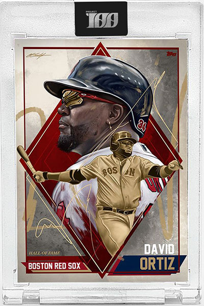 Topps Project100 Card 65 - Steven Kwan by Arno Kiss - Artist Signed Artist  Proof Edition