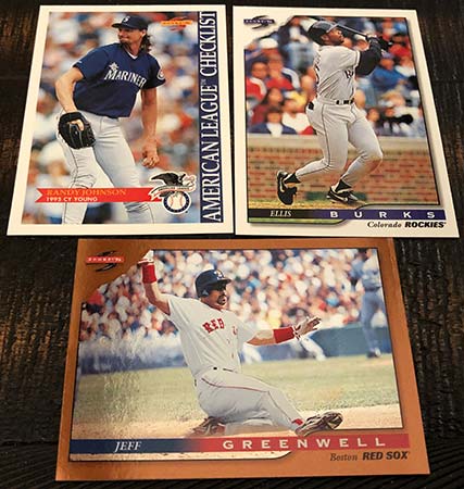 Mike Greenwell Boston Red Sox Baseball Card Collector's Lot