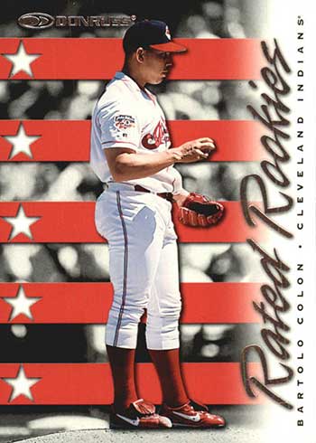 1996 Pinnacle Certified Bartolo Colon Rookie Baseball Card Indians  (Protective Coating Intact) #11822