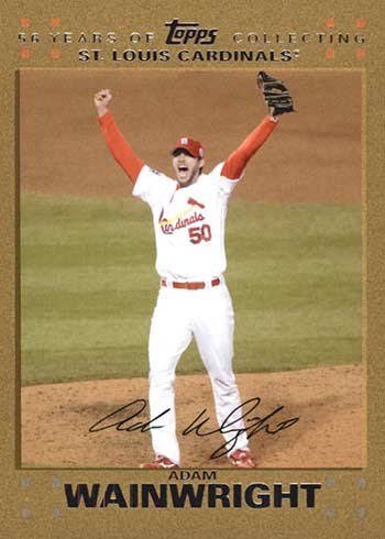Adam Wainwright 2006 Topps Co-Signers Rookie Card Auto #108 St. Louis  Cardinals